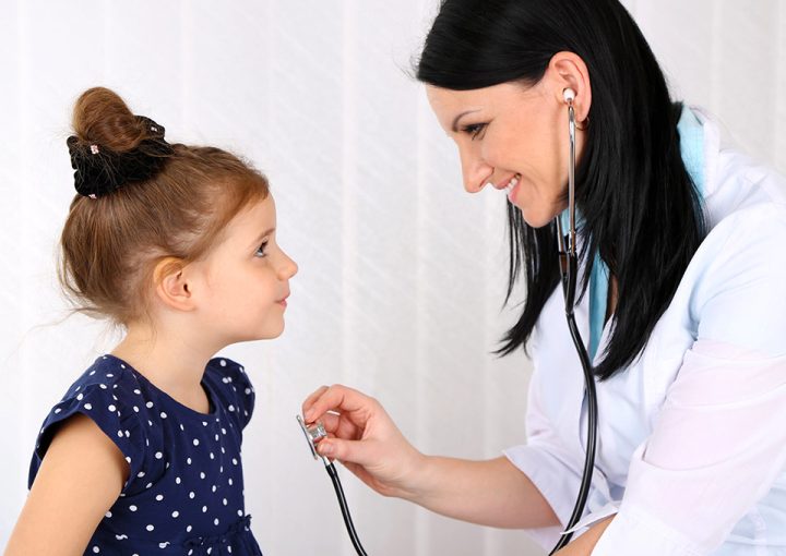 pediatric doctor with kid