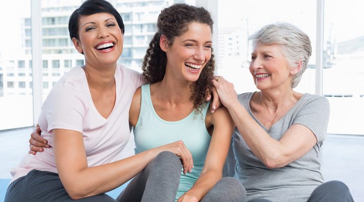 happy women together