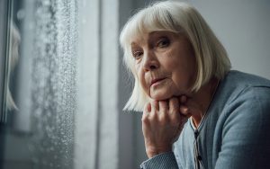 senior woman depression