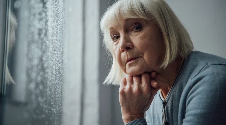 senior woman depression