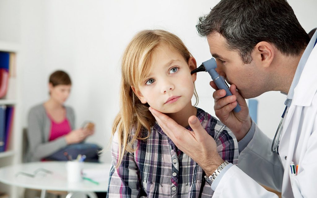 Young Girl with an ENT doctor