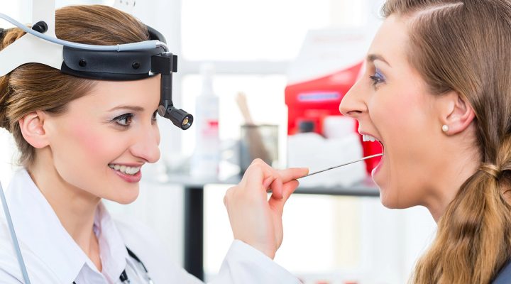 Patient in a examination by doctor in clinic