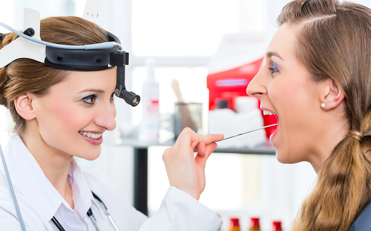 Patient in a examination by doctor in clinic