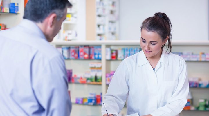 client at a compounding pharmacy
