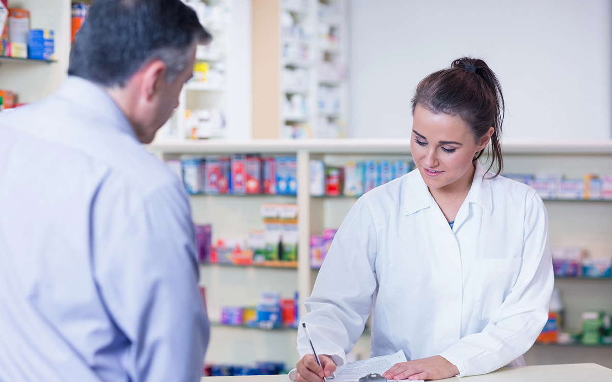 client at a compounding pharmacy