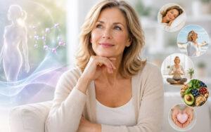 woman with compounded hormone therapy