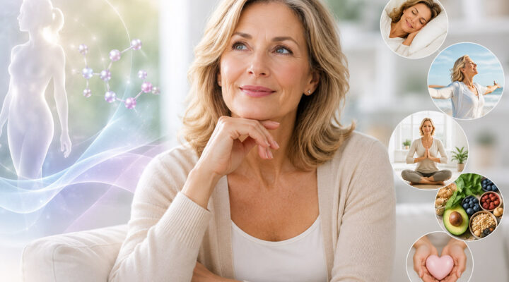woman with compounded hormone therapy
