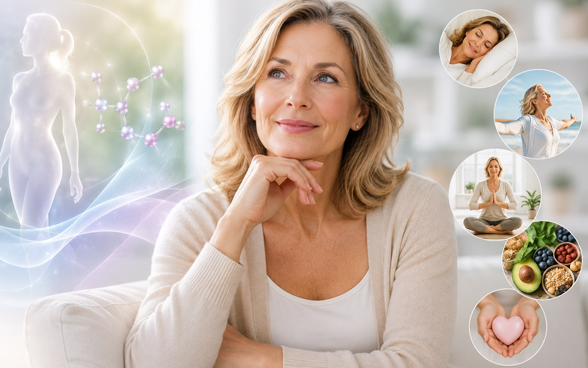 woman with compounded hormone therapy